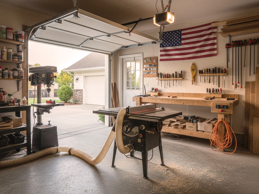 Small Garage Woodshop