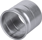 View of the rolled end of the Quick-Clamp Blast Gate Adapter