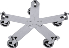 Front angled view of the assembled Steel Drum Dolly
