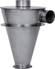Front left view of 6 x 6 inch Stainless Steel Super Dust Deputy Cyclone Separator