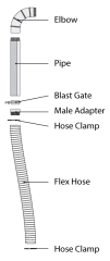 Contents of Ductwork Drop Kit