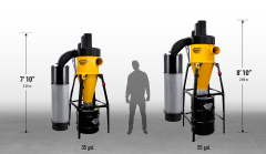 5hp Dust Gorilla Pro SMART Boost HEPA-GFM Cyclone Dust Collector