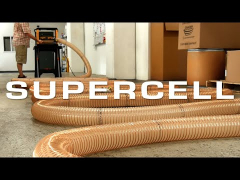 Front view of assembled Supercell Turbo 35-Gallon Freestanding Dust Collector