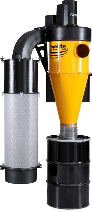 5hp 1ph Dust Gorilla Pro SMART Boost 55 Gal. Wall-Mounted HEPA-GFM Cyclone Dust Collector