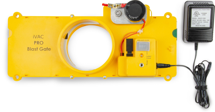 iVAC Pro Automated Plastic Blast Gate with AC Adapter