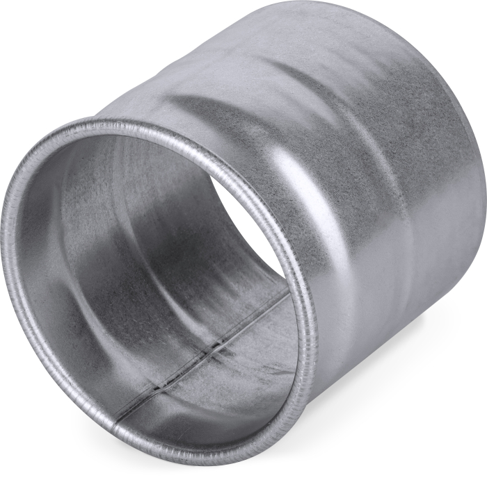 View of the rolled end of the Quick-Clamp Blast Gate Adapter