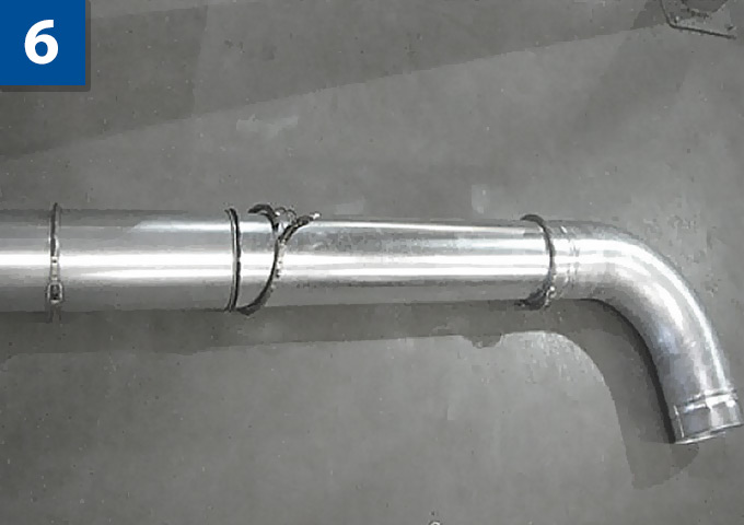 Clamp Sleeve and Duct in Place