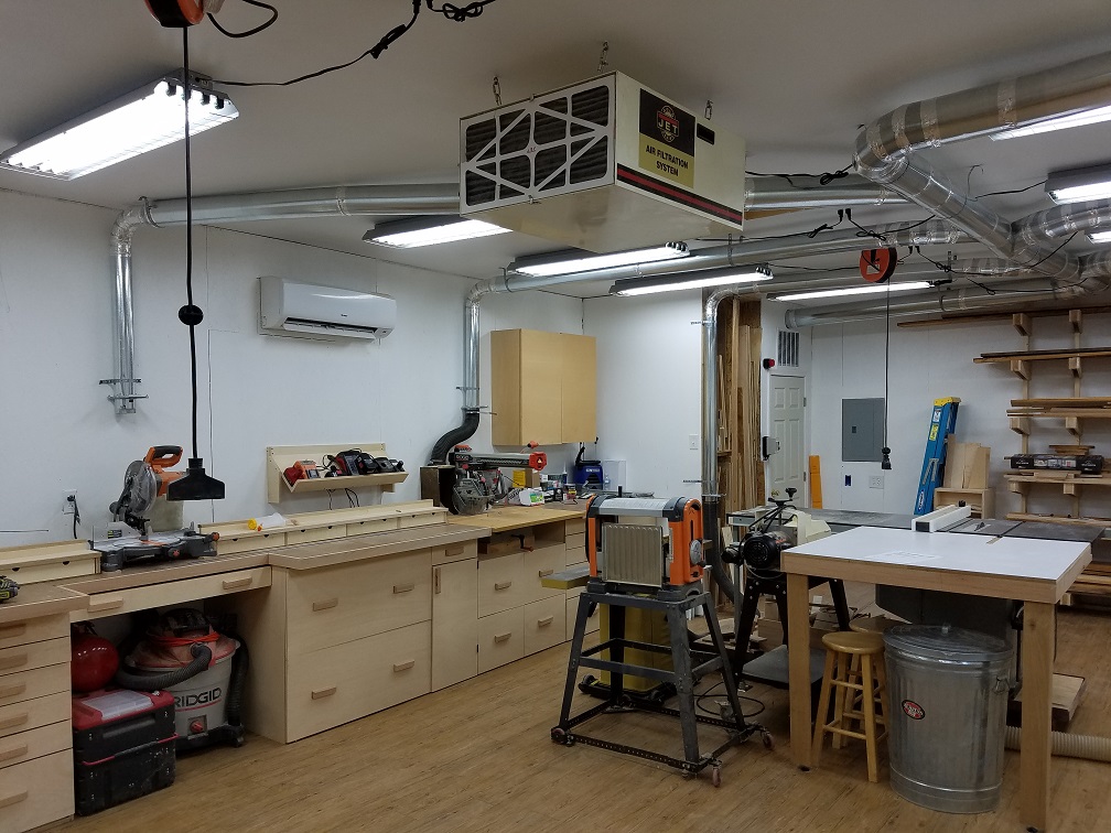 Right half of shop ductwork